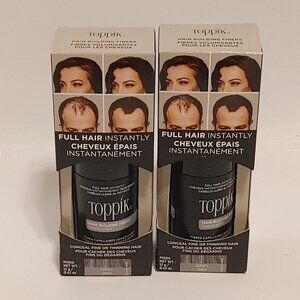 TOPPIK Hair Building Fibers GREY x2 12g BNIP Women/Men